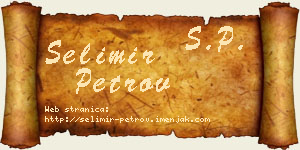 Selimir Petrov vizit kartica